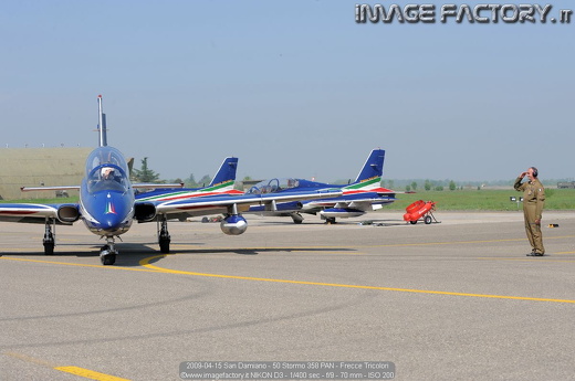 2009-04-15 San Damiano - 50 Stormo 358 PAN - Frecce Tricolori